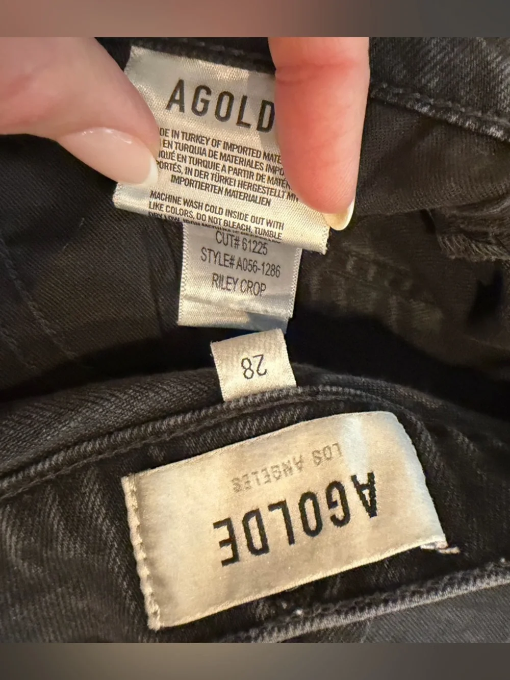 Agolde Riley Crop - Picture 3 of 6